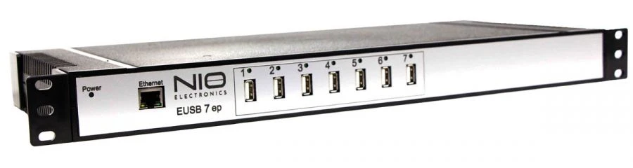 مفتاح USB عن بُعد لتوصيل أجهزة USB عبر الشبكة - NIO-EUSB7ep