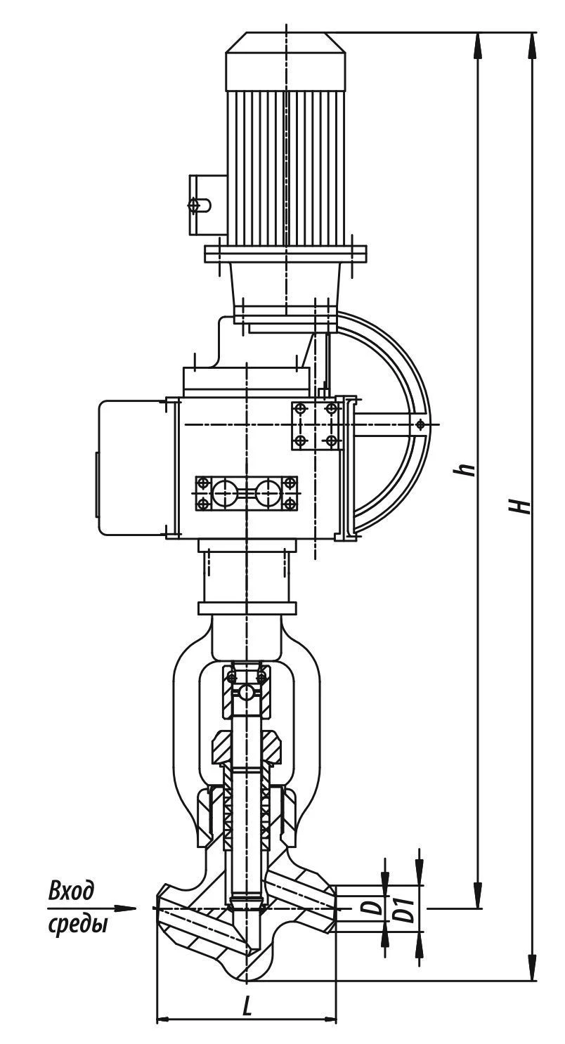 Two-Position Shut-Off Valve 1055-32-ЭМ