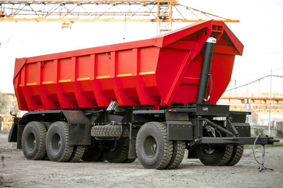 مقطورة تفريغ SAV 83433D مع تعليق نابض ورقي