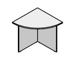Corner Extension for Office Furniture Set "Agat