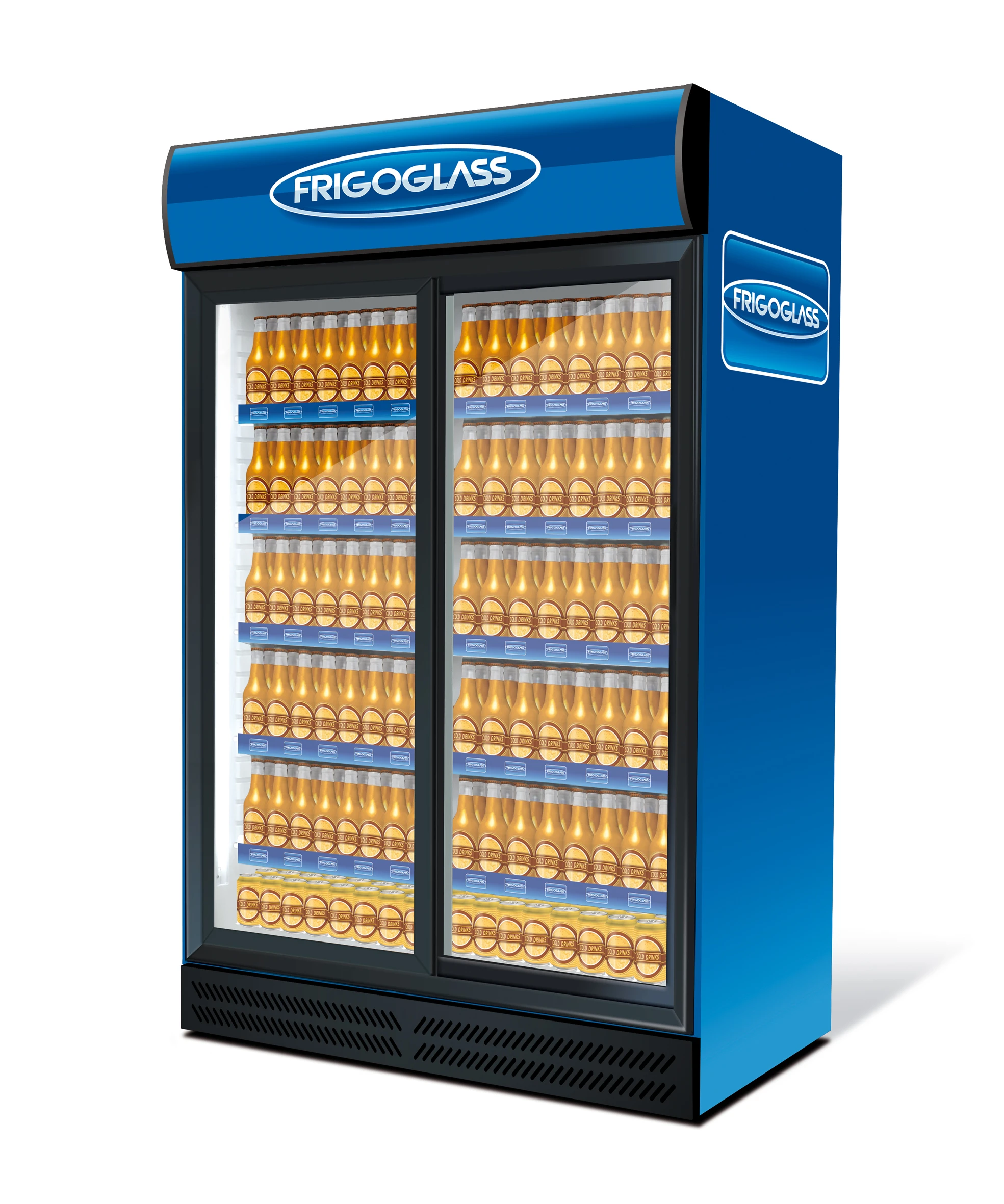 وحدة عرض مبردة مزدوجة الأبواب FRIGOGLASS Super-16 SD [R290]