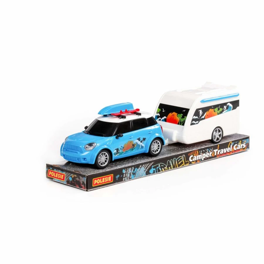 Realistic Travel Toy Car with Trailer for Kids - Cruise Model 92533