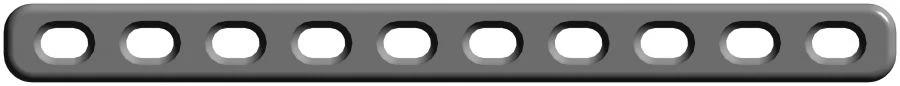 Small Straight Plate with Limited Contact for Osteosynthesis (4-22 Holes, Length 53-173 mm)