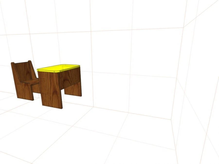 مكتب المدرسة موديل FN.MDU.01.51.00.00.00 - تصميم متين ومريح