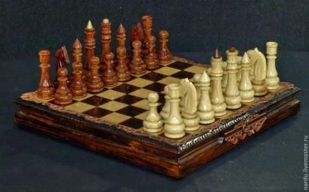 Chess Set 300x400x80 cm - Premium Quality Wooden Board
