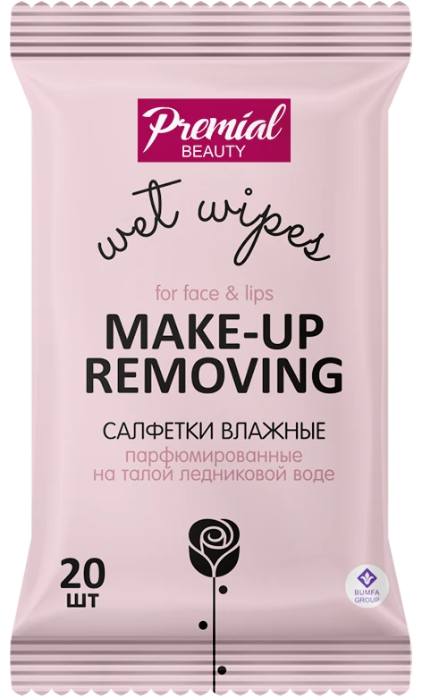 Moist Facial Wipes for Makeup Removal Pack of 24 PREMIAL