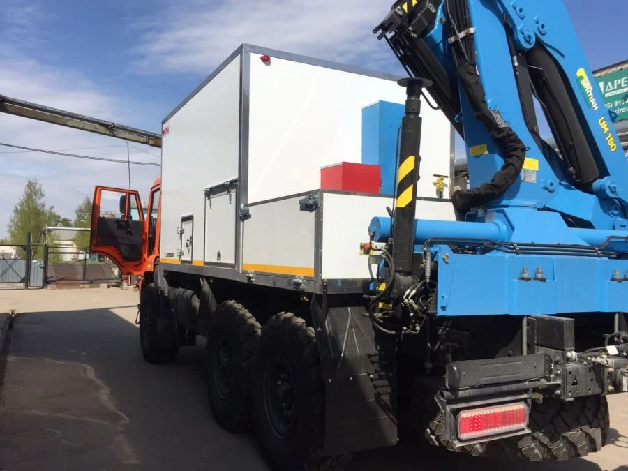 Hydraulic Crane Truck for Special Applications - KAMAZ 43118 Model 41K06N-UG