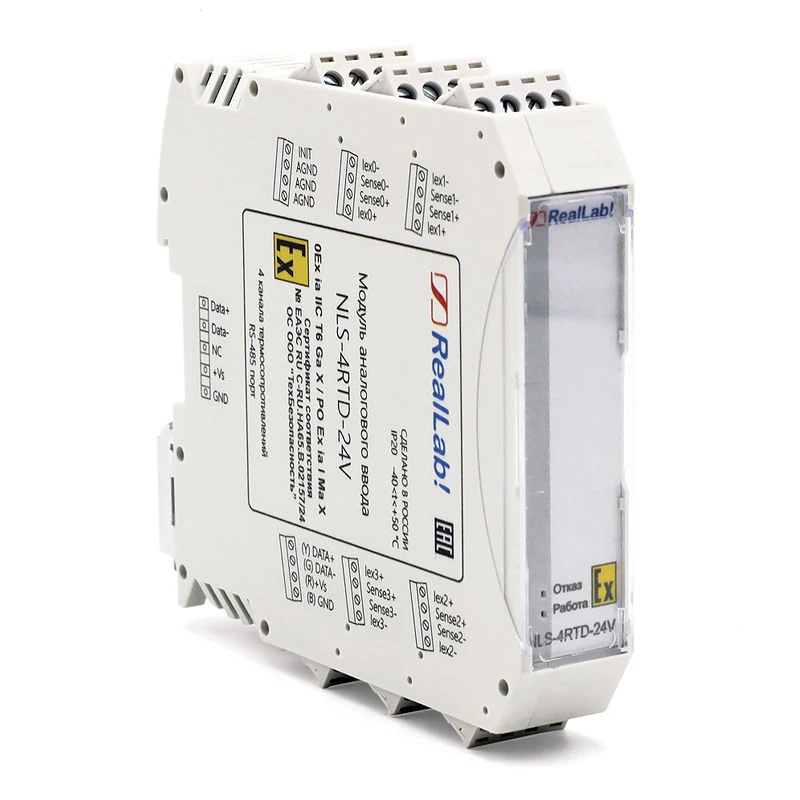 وحدة إدخال إشارة تحليلية آمنة ضد الانفجارات NLS-4RTD-24V