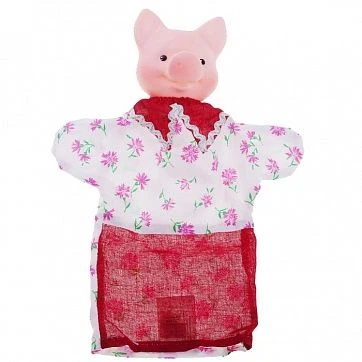 Pig Puppet Glove for Storytelling and Play