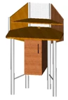 Standing Work Computer Desk 940x690x1400 mm