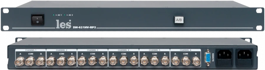 مفتاح 6 قنوات للتحكم في إشارات 3G/HD/SD-SDI وDVB-ASI وCVBS - SW-621HV-RP2