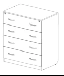 Disk Storage Cabinet with Drawers