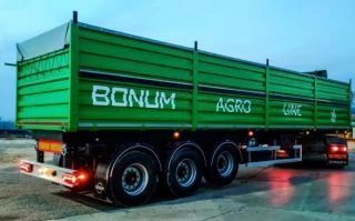 مقطورة BONUM 914296 مع ثلاثة محاور لنقل المواد السائبة