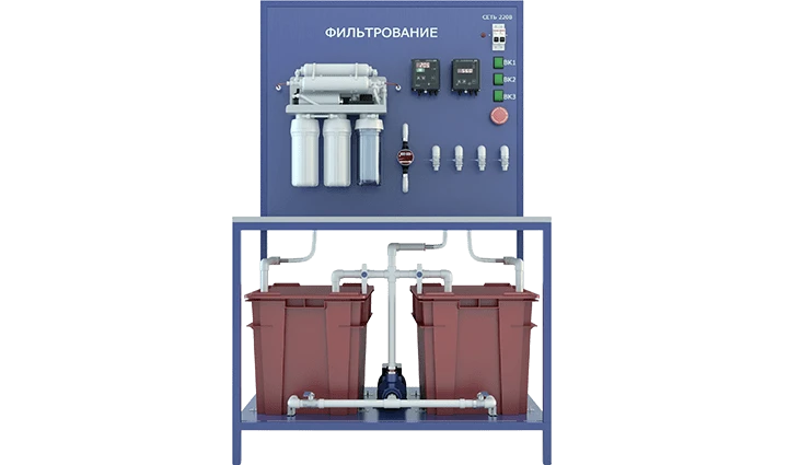 نظام مختبرية لتعلم التصفية متعددة المراحل (تصميم إطار) (موديل GD-FLT-R)