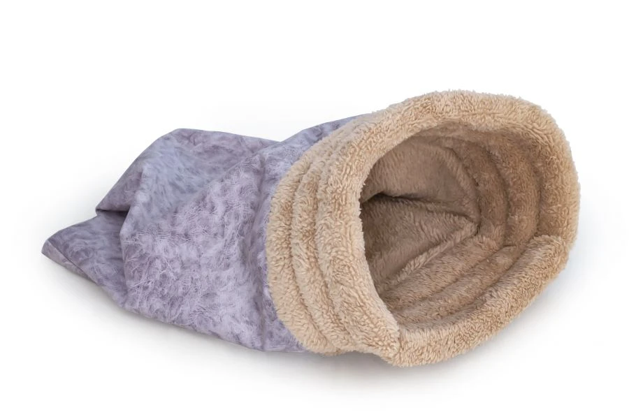 Cozy Gray Pet House for Cats and Small Dogs - Knopa 1/4