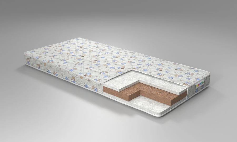 Dreamers Fairy Mattress - Polycotton, Synthetic, Elastic Bubble Foam, Coconut