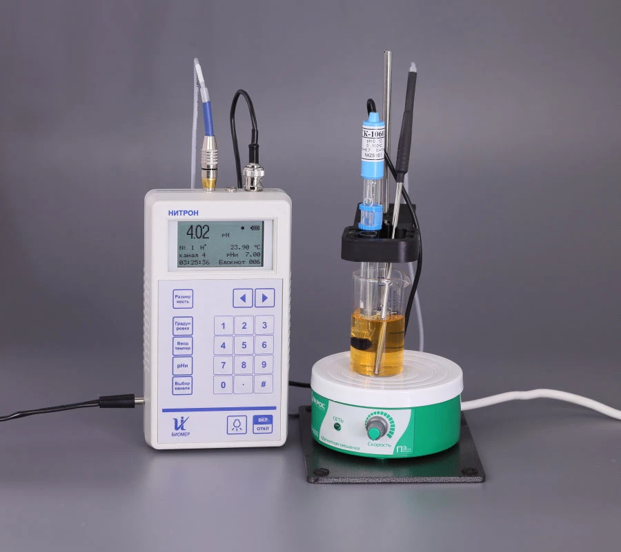 Ion Meter Nitron 01 for Measuring pH and Nitrate Concentration