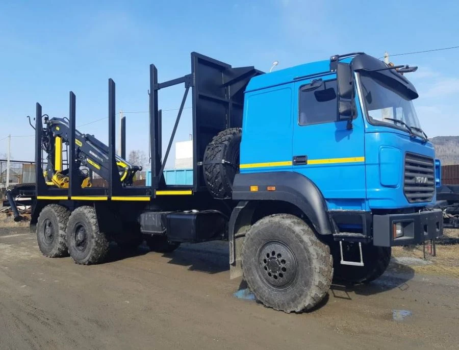 شاحنة مع رافعة فرز GM 637705 على شاسيه أورال S35510