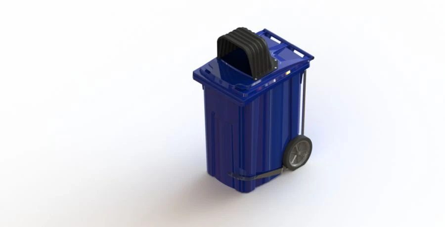 Mobile Garbage Container 360L Art. 28.C82.H (20.806.60.PE; 21.055.60.PE.T)