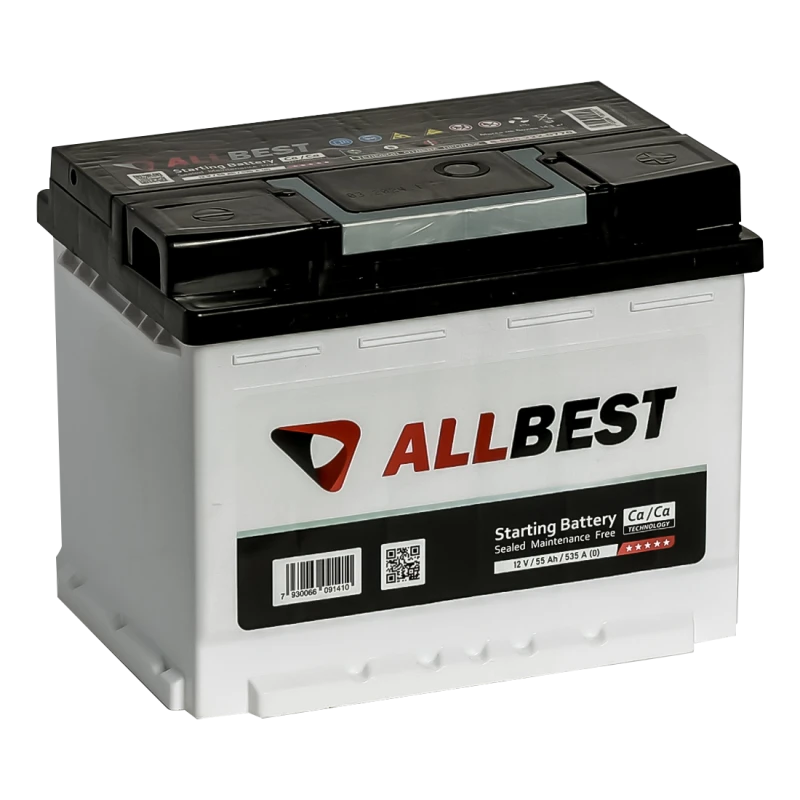 بطارية رصاصية لبدء تشغيل محركات الاحتراق الداخلي 12V 55Ah ALLBEST
