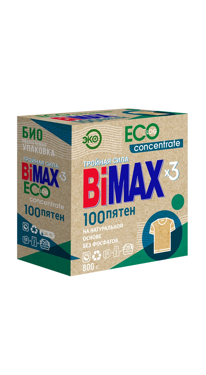 BiMax Eco Concentrate Universal Powder Detergent for 100 Stains - Automat