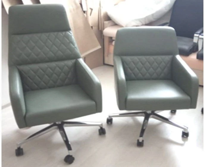 Akira M Low-Back Chair with Chrome Armrests and Base