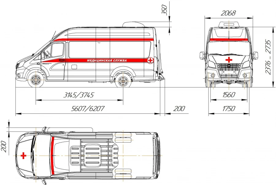 Medical Complex on Vehicle Chassis AM193 Modification 27194Z
