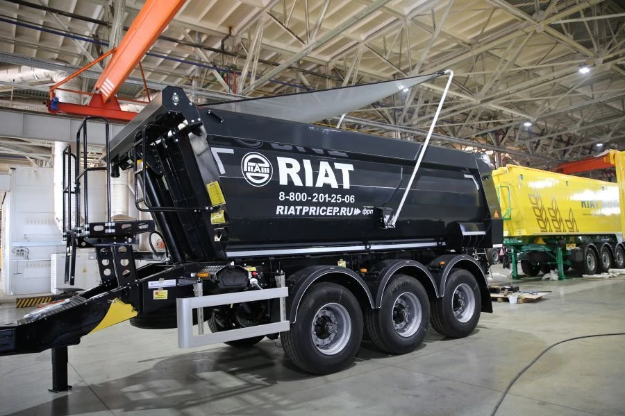 Half-Pipe Dump Trailer 85830F-16H with BPW-Axis HSFALM 9010-15 V36 ECO-PLUS