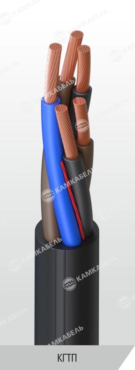 Flexible Power Cable with Thermoplastic Elastomer Insulation and Sheath, 220/380V, KGPT Model