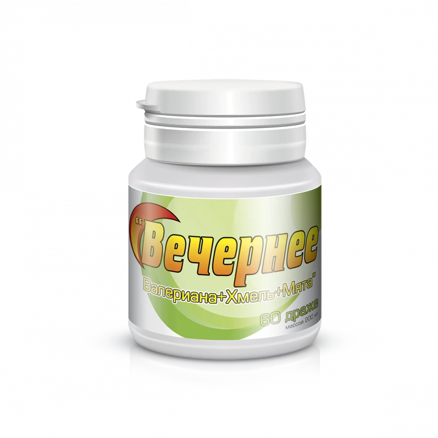 فيتامينات النوم المسائية "فاليريان + قفزات + نعناع" (رقم 60)