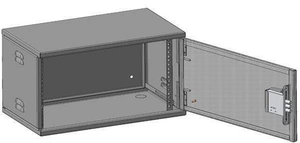 Wall-Mounted Reinforced Distribution Cabinet 6U 530x300x300