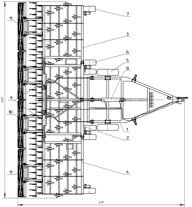 المحراث القطاعي الشامل KSU-8 "التاي
