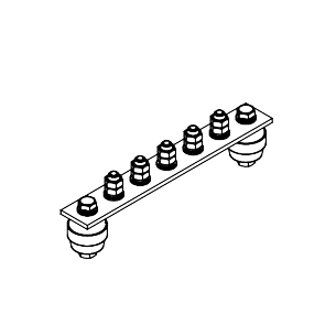 Main Grounding Busbar GZSH.02-430.210.5M8-GTs