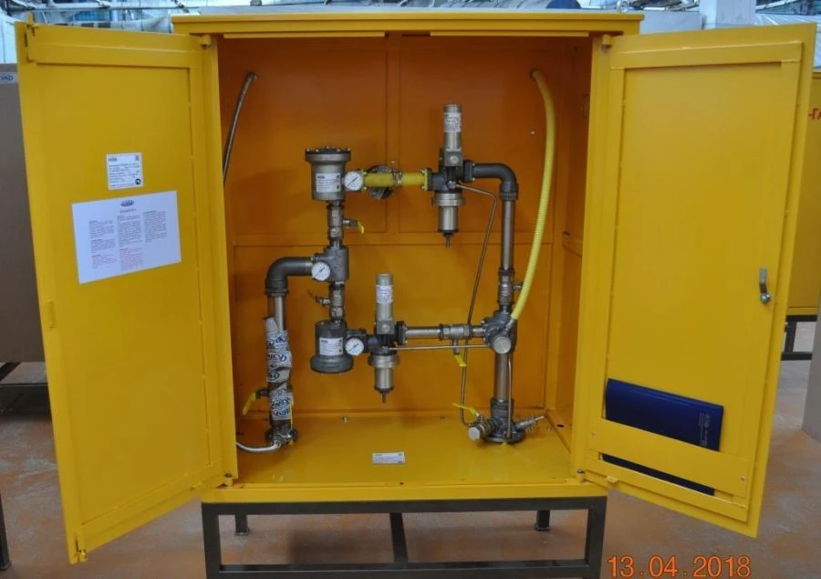 Gas Reduction Station Cabinet (GRPSH) SHBDG 12/3-1800-2 with RDK-K Regulator