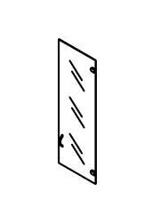 Medium Glass Door for Agat Furniture Set