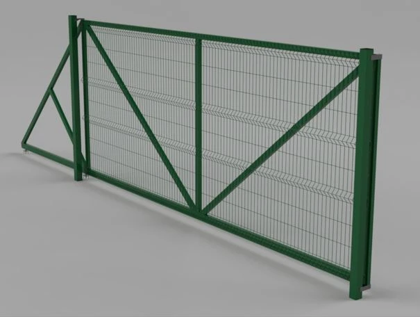 بوابة انزلاقية 3D URAL 5 Zn بطلاء مسحوق