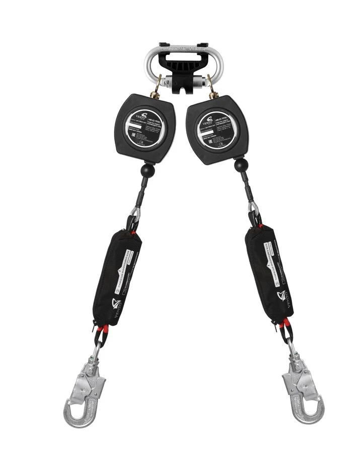 جهاز الحماية من السقوط ذو الكتف المزدوج "HB-02 حبل" مع كارابينر، موديل vpro HB02C duo 0257