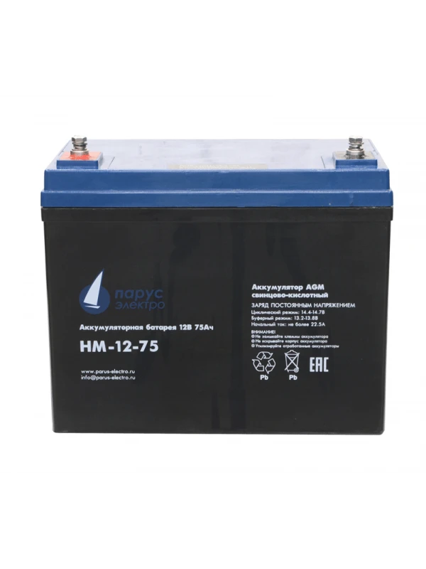بطارية AGM حمض الرصاص HM-12-75