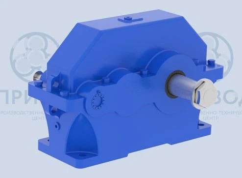 Cylindrical Horizontal Gear Reducer Novikov C2U-315K, C2U-400K