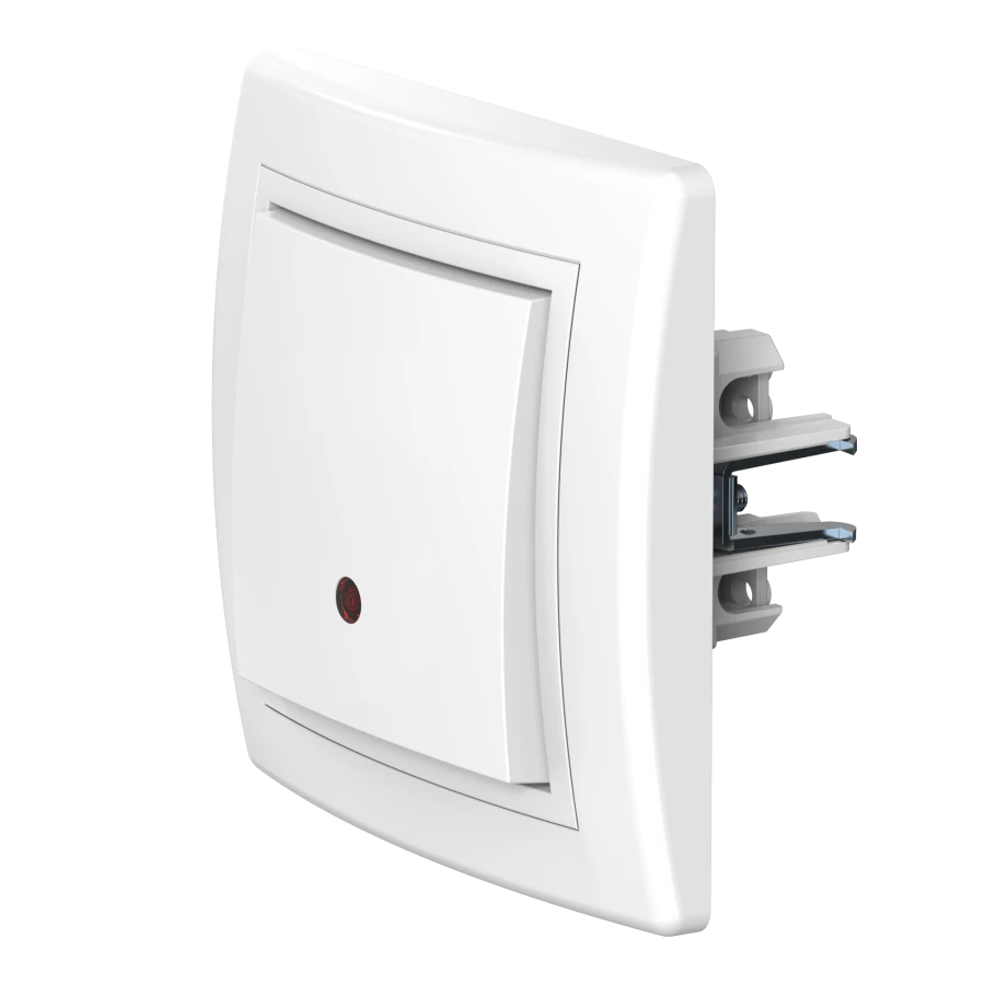 CADUCEUS ALING PRESTIGE One-Gang Switch with Indicator 16A, 250V, White, Model 6191