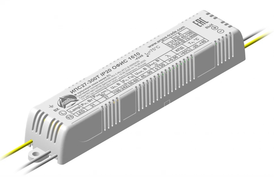 مصدر الطاقة LED IPS27-300T IP20 للمكاتب