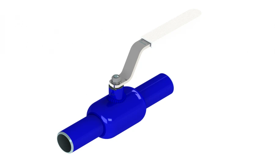 Standard Ball Valve, Welded, DN32, 40 atm, Model KSHC32.00.00