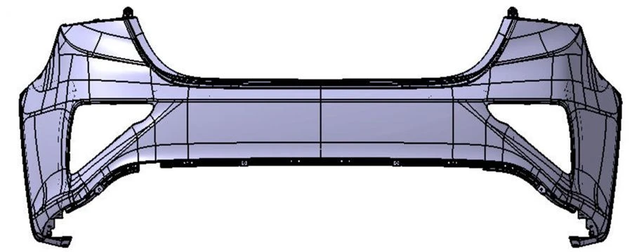 Rear Bumper Cover with Holes for KIA Models - BD B86611-M6010