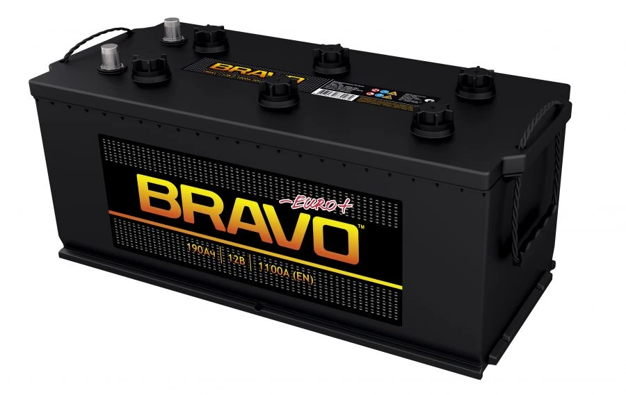 بطارية بدء التشغيل الرصاصية الحمضية 6СТ-190L BRAVO Euro