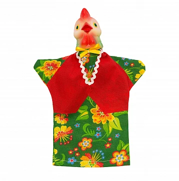 Hand Puppet "Rooster" for Creative Storytelling