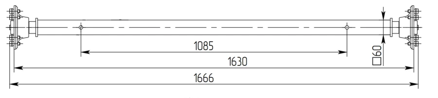 محور مقطورة الفئة O1 817701.026-07.06.800