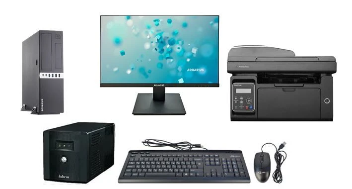 محطة عمل آلية مع كمبيوتر وإكسسوارات أكواريوس برو K730