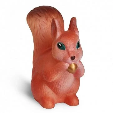 Squirrel Plush Toy with Golden Acorn