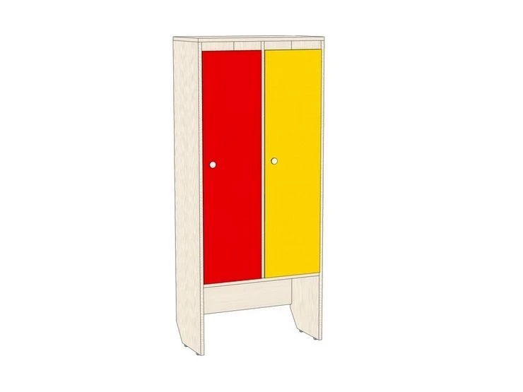 Children's Clothing Wardrobe 2-Section Model: ШДР-01.02