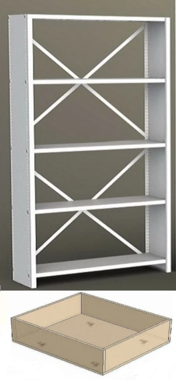 هيكل معدني ثابت لعرض الشهادات مع 8 رفوف، 1000x800x1800 مم